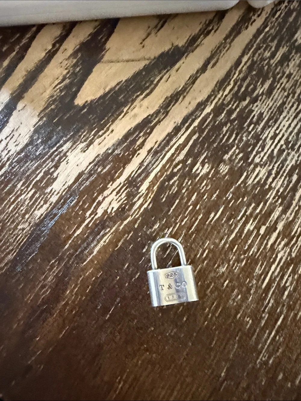 Tiffany & Co. Sterling Silver Padlock Charm - Silver